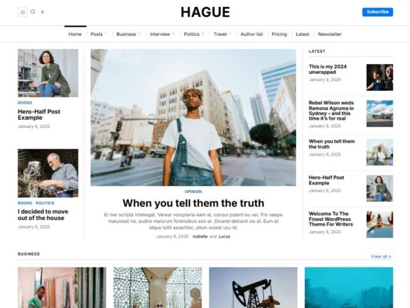 Hague demo preview