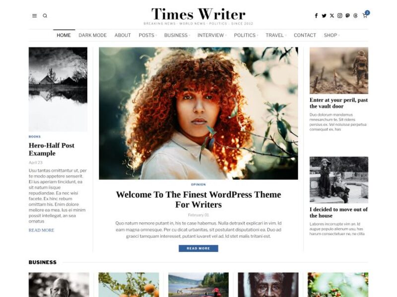 Times Writer demo preview