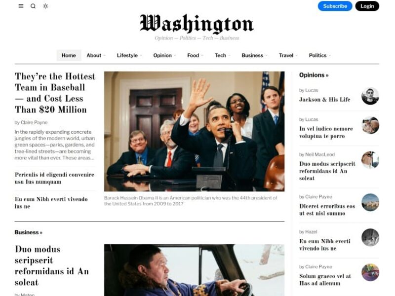 Washington demo preview